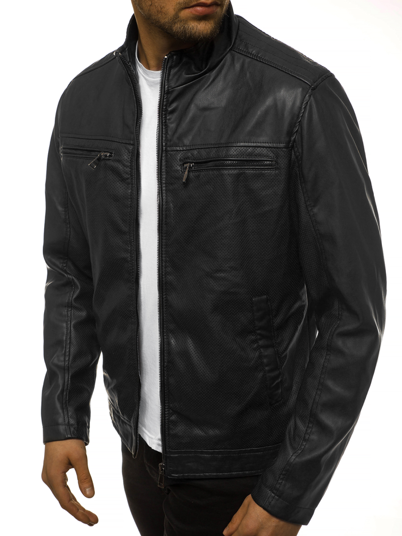 Chaqueta de hombre negr OZONEE JB/JP1131