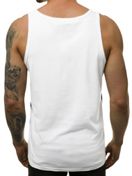 Camiseta sin mangas de hombre blanca OZONEE JS/SS11037