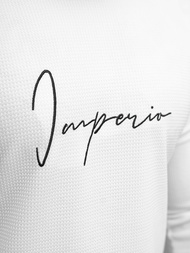 Sudadera de hombre blanca OZONEE O/D7197Z