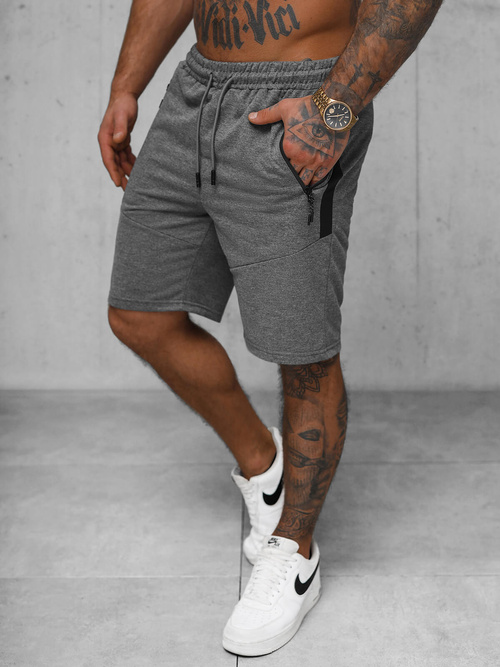 Pantalón corto de hombre grafito OZONEE JS/8K1500/5