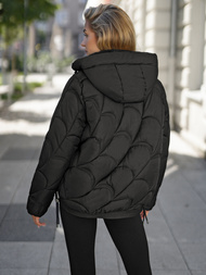 Chaqueta de mujer negra OZONEE JS/5M3336/392