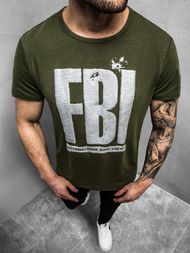 Camiseta de hombre verde OZONEE JS/SS100730Z