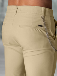 Pantalón chino de hombre beige OZONEE DJ/3300Z