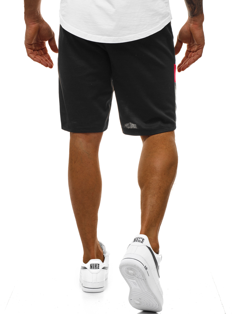 Pantalón corto de hombre negro OZONEE JS/81017Z