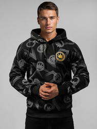 Sudadera de hombre negra OZONEE O/B271