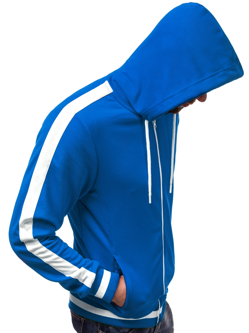 Sudadera de hombre azul OZONEE A/1009Z