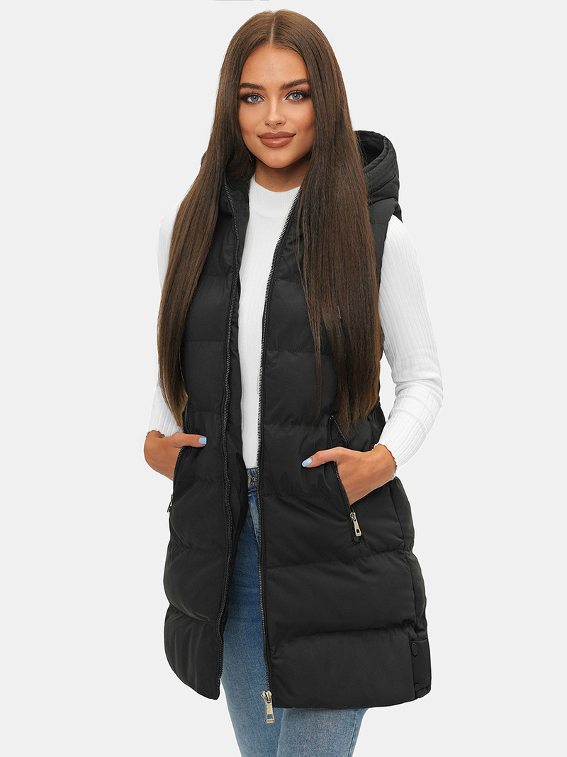 Chaleco de mujer negro OZONEE N/7046