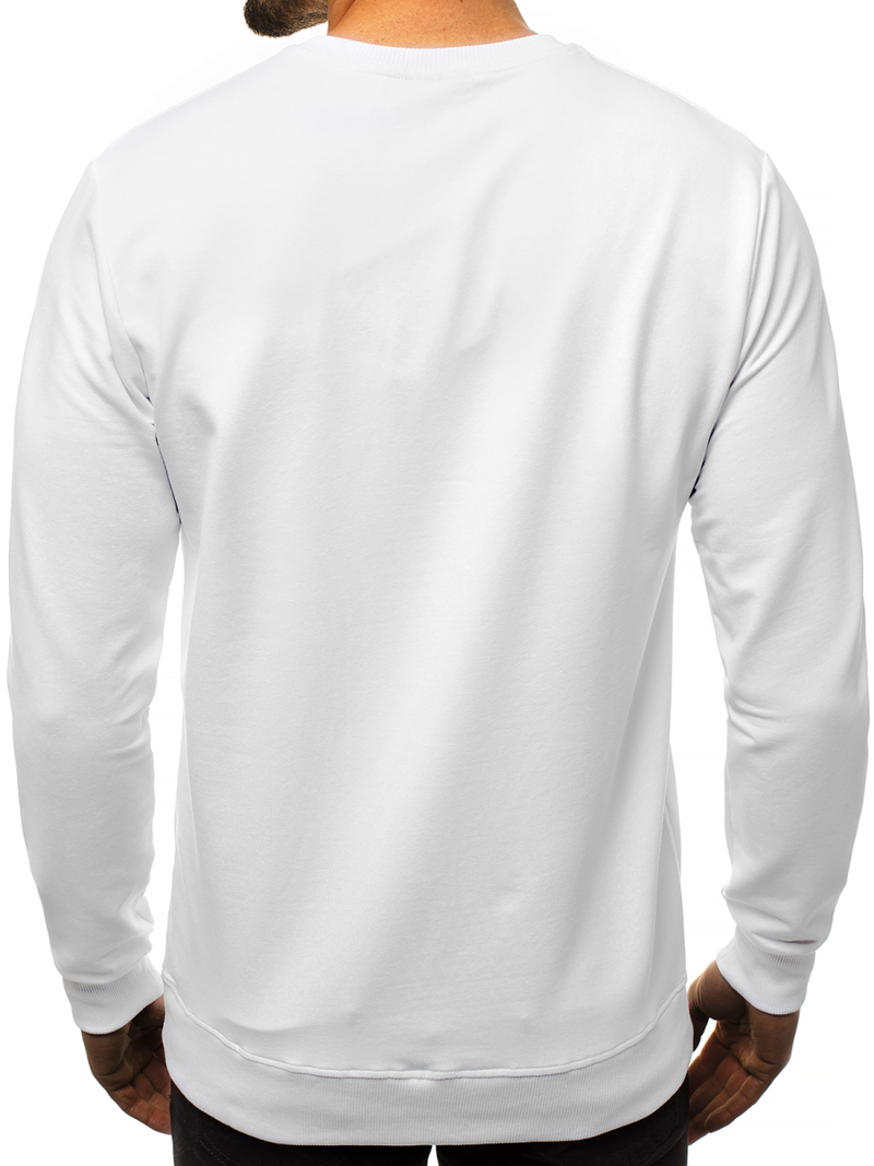 Sudadera de hombre blanca OZONEE MACH/2105