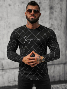 Sudadera de hombre negra OZONEE O/5919BZ