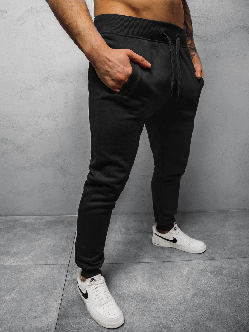 Pantalón de chándal de hombre negras OZONEE JS/XW01Z