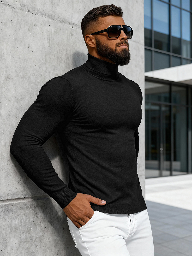 Jersey de hombre negro OZONEE NB/MMB600/4Z