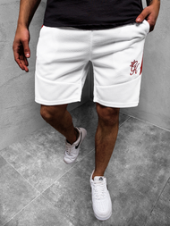Pantalón corto de hombre blancos OZONEE JS/KS2519