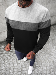 Sudadera de hombre negra OZONEE JS/Y20010