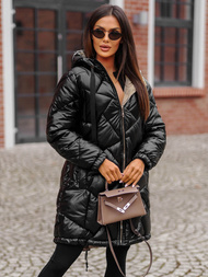 Chaqueta de mujer negra OZONEE JS/5M3189/392Z