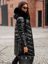 Chaqueta de mujer negro OZONEE JS/16M9100/392Z