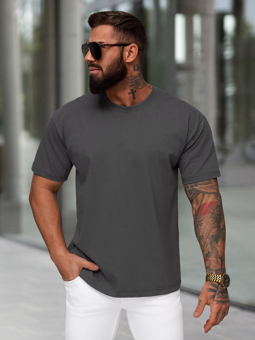 Camiseta de hombre grafito OZONEE JS/67T1298/5