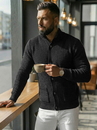 Jersey de hombre negro OZONEE NB/MM6020/4Z