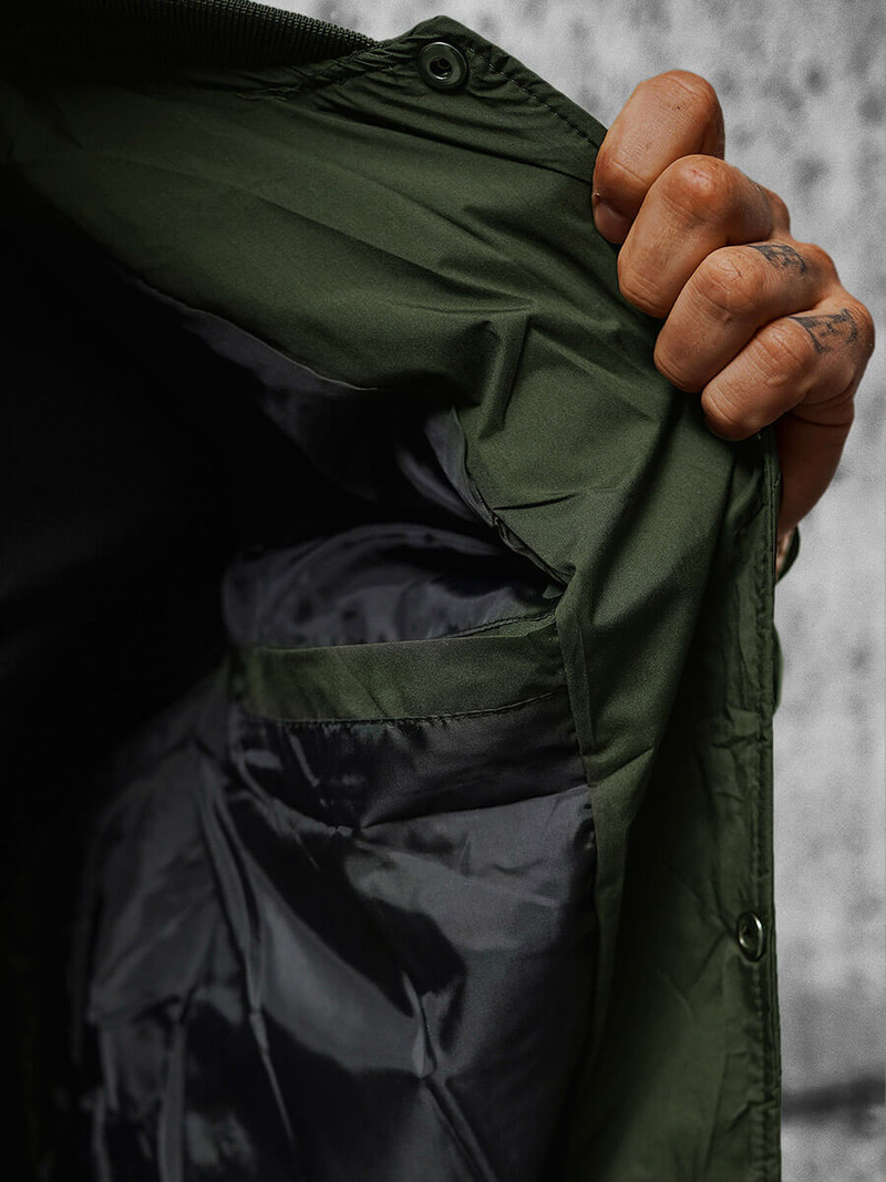 Chaqueta de hombre verde OZONEE JS/84M3020/136