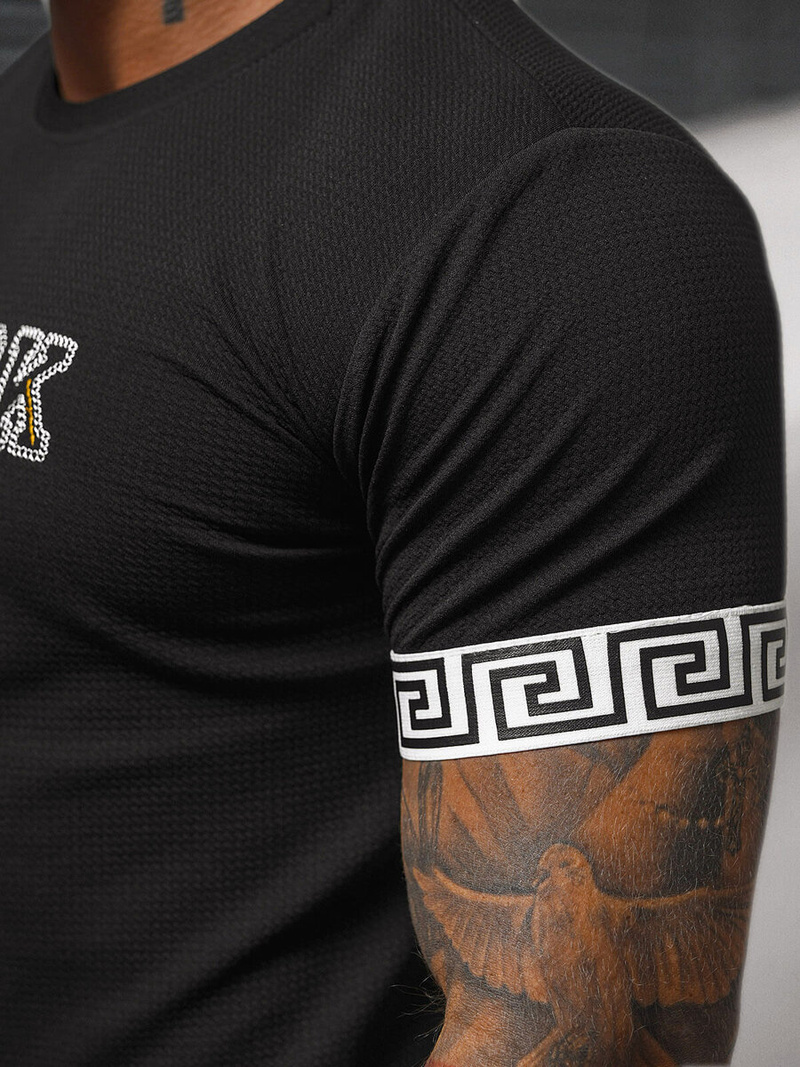 Camiseta de hombre negras OZONEE O/T7571