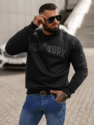 Sudadera de hombre negra OZONEE JS/8B1362/3