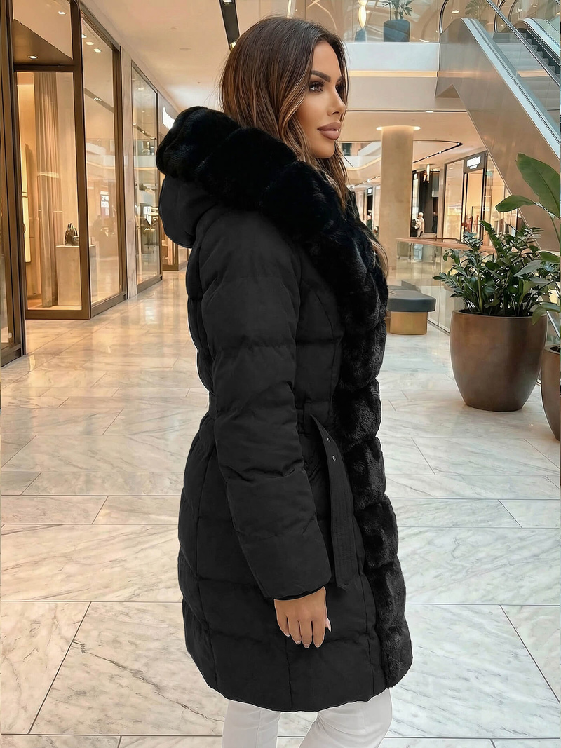 Chaqueta de mujer negra OZONEE JS/5M3158/392Z