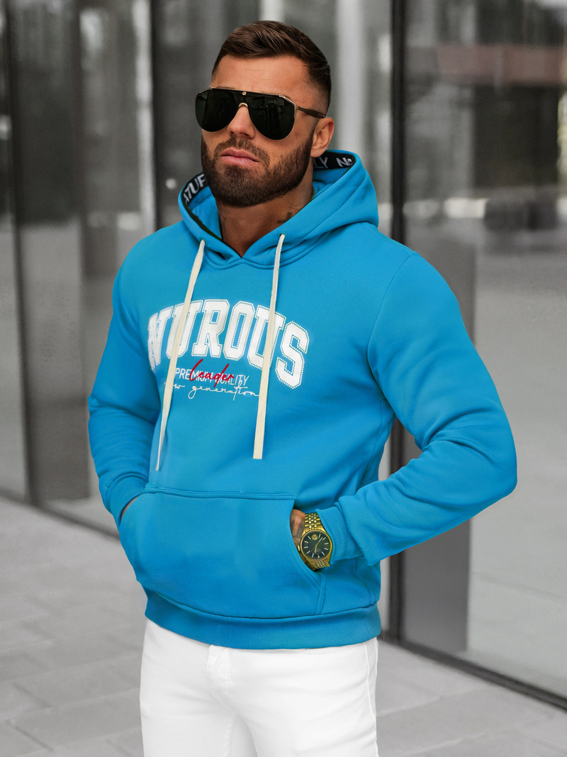 Sudadera de hombre azul OZONEE O/TT30510
