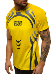 Camiseta de hombre amarillo OZONEE JS/KS2062