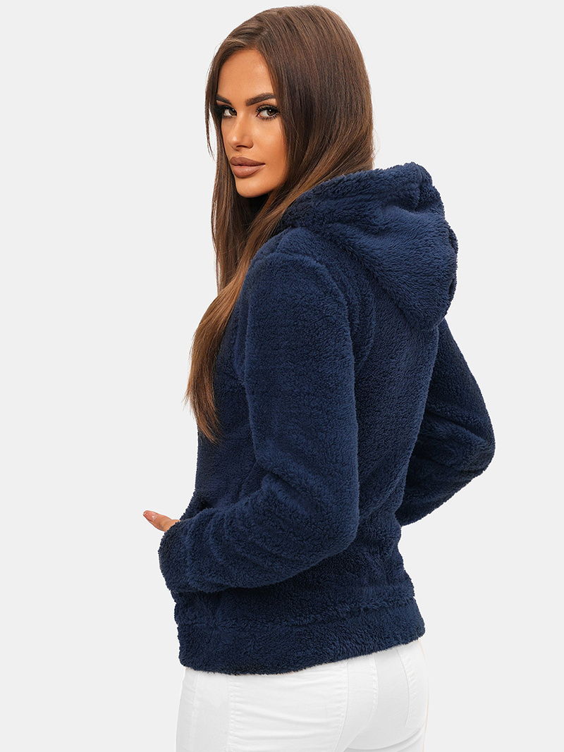 Sudadera de mujer azul marino OZONEE JS/HH007/50Z