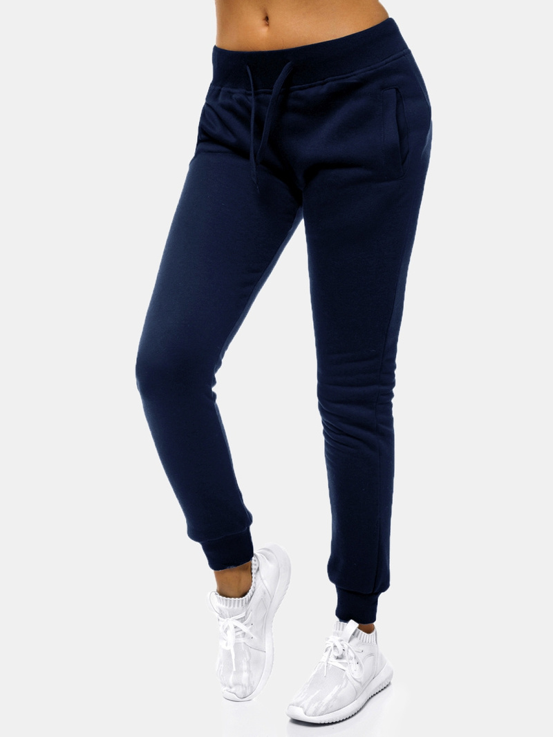 Pantalón de chándal para mujer azul marino OZONEE JS/CK01