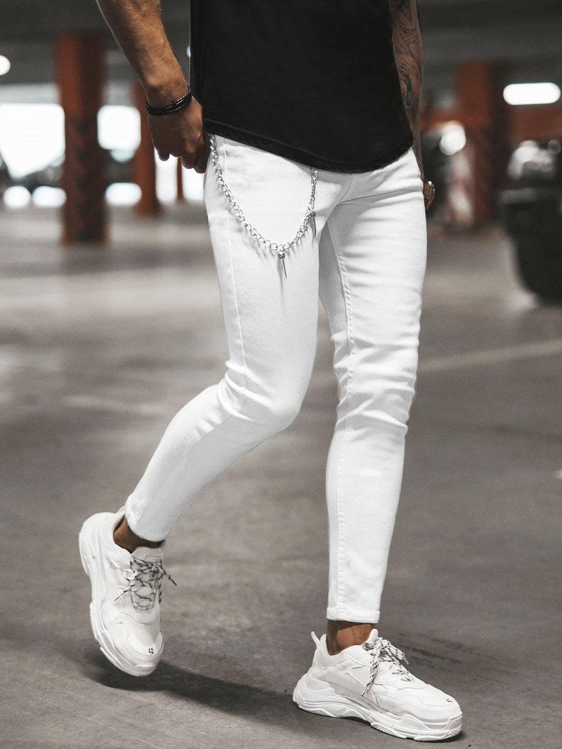 Vaqueros de hombre blancos OZONEE DP/224