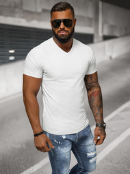 Camiseta de hombre blanco OZONEE NB/MT3099