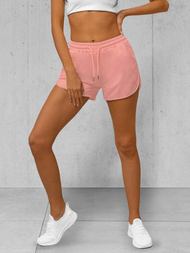Pantalones cortos de chándal para mujer rosa en polvo OZONEE JS/8K951/38