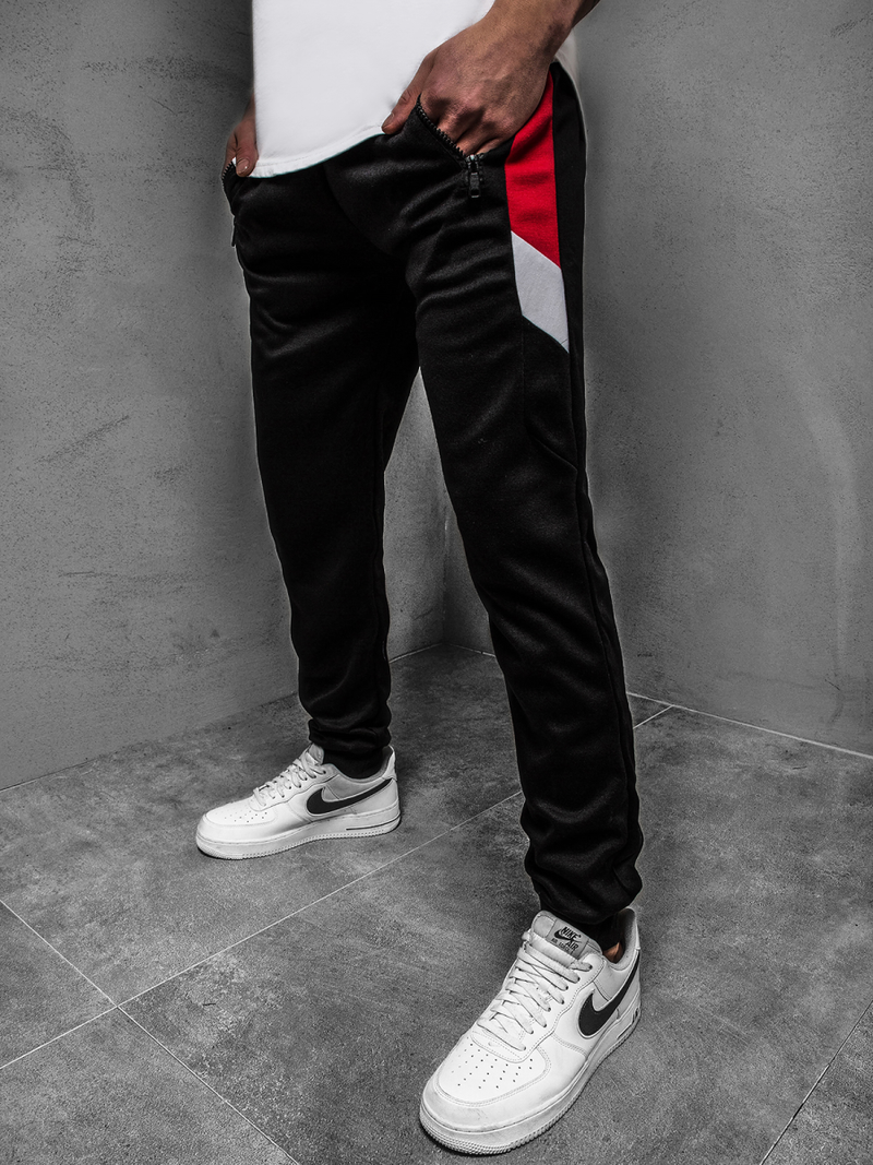Pantalón de chándal de hombre negras OZONEE JS/JZ11026Z