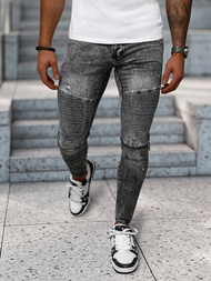 Vaqueros de hombre negras OZONEE NB/MP0069N