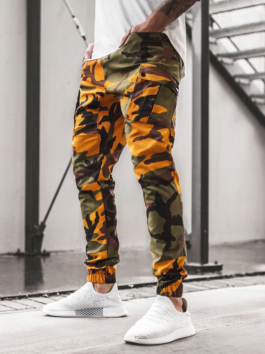 Jogger Camuflado Hombre Outfit Caqui Pantalon Jogger Camuflaje