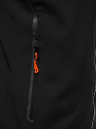 Chaqueta de hombre negro-naranja OZONEE GE/12269
