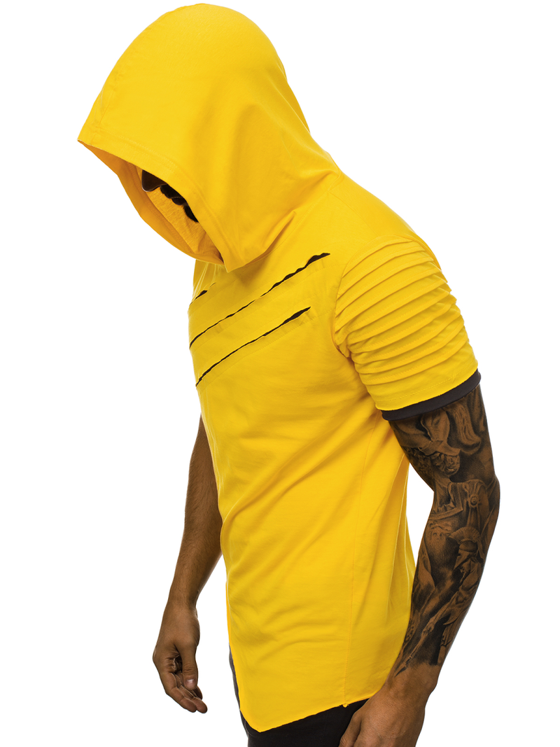 Camiseta de hombre amarillo OZONEE O/1187XZ