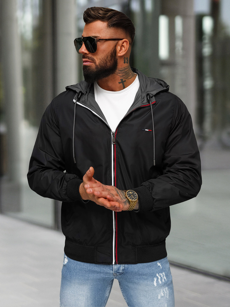 Chaqueta reversible para hombre siva OZONEE JS/16M9207/92