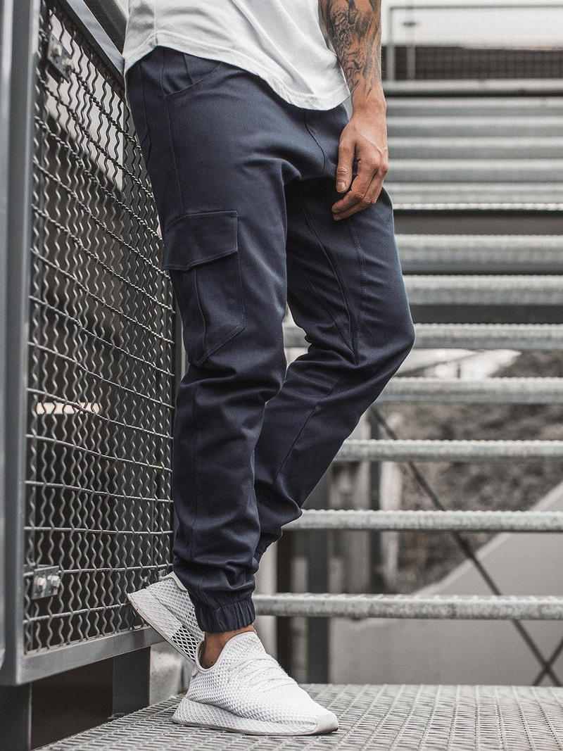 Pantalón jogger de hombre granate-oscuro OZONEE A/404