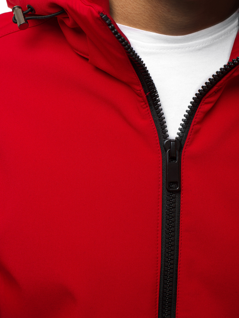 Chaqueta softshell de hombre roja OZONEE JS/56008Z