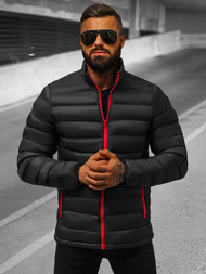 Chaqueta de hombre negra/2 OZONEE JB/JP1111