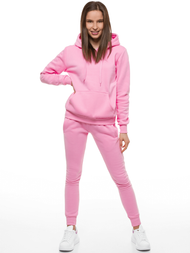 Pantalón de chándal para mujer rosa claro OZONEE JS/CK01