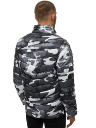 Chaqueta de hombre gris-camuflaje OZONEE JS/SM80Z