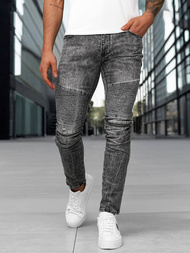 Vaqueros de hombre negras OZONEE NB/MP0069NZ