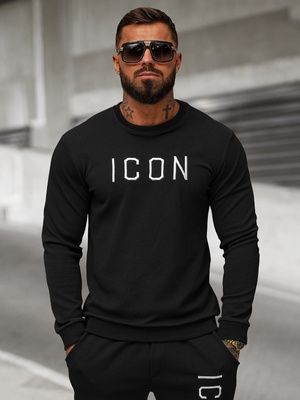 Sudadera de hombre negra OZONEE O/D7394Z