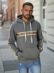 Sudadera de hombre grafito OZONEE JS/8B1729/5