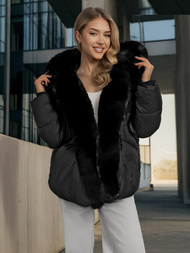 Chaqueta de mujer negra OZONEE O/16M9179/392Z
