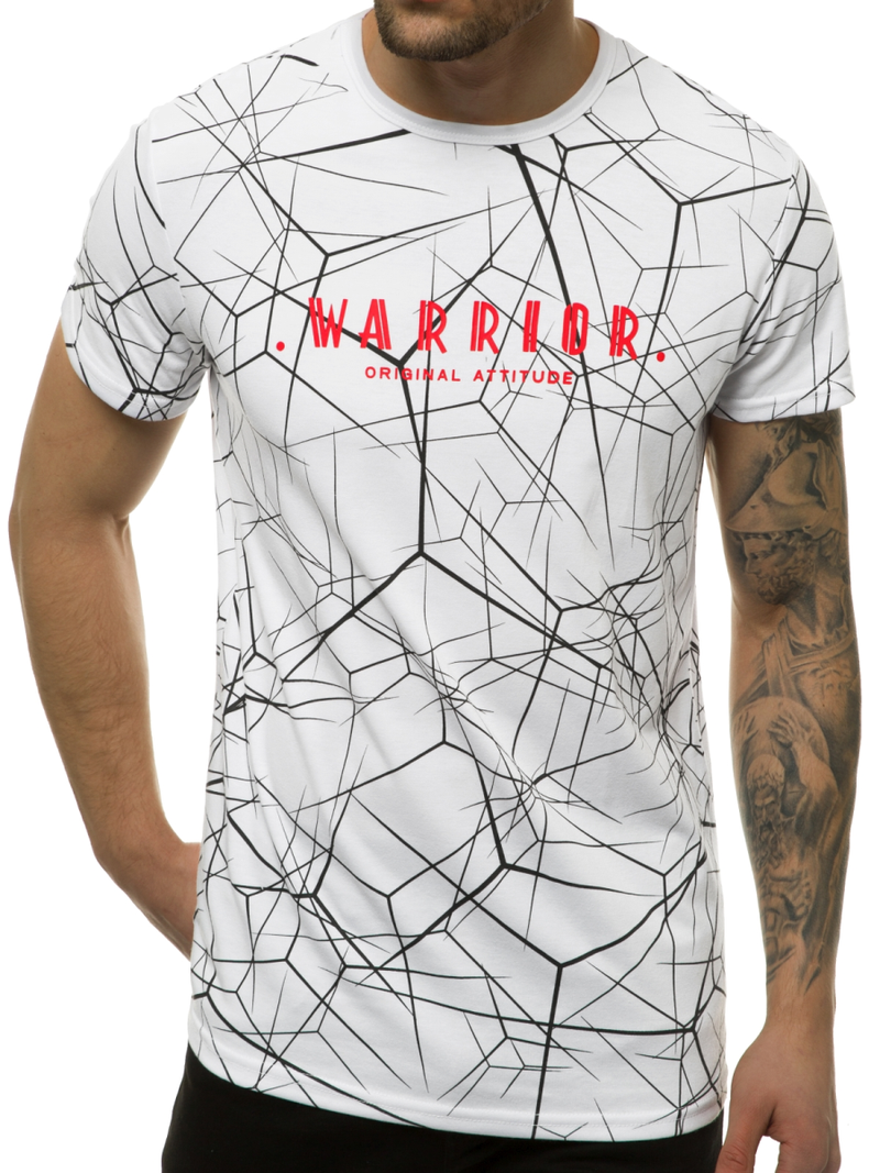 Camiseta de hombre blanca OZONEE JS/SS10935