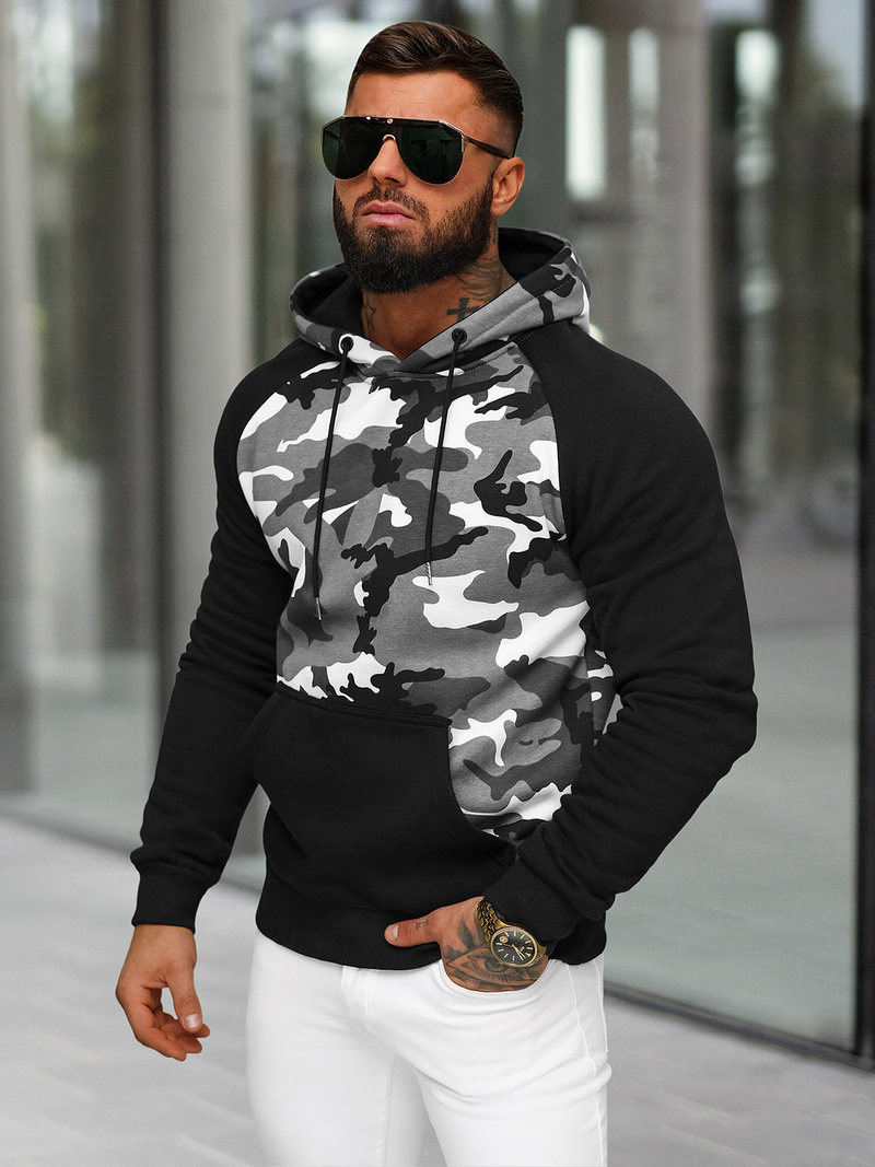 Sudadera de hombre siva OZONEE JS/8B158/2