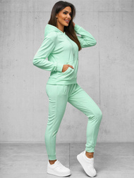 Chándal velour de mujer de menta OZONEE O/8C1175/39Z